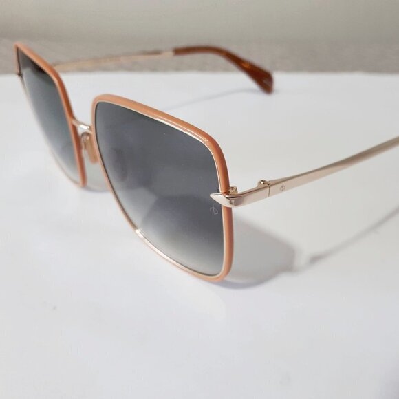 NWOT Rag & Bone brown frame & gold temple w/ greenish smoke lens sunglasses - Picture 8 of 8